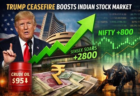 Trump Ceasefire Boosts Indian Stock Market Benchmark Indices Surged